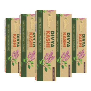 Luxury Incense Sticks |Quality Products | Fragrances Tulsi | Offered at Kashi Temples Flowers | (120 Sticks) | Free Stand